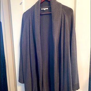 CAbi long sweater cardigan grey xl